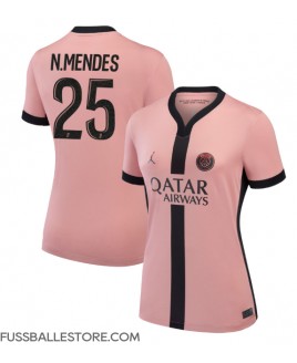 Günstige Paris Saint-Germain Nuno Mendes #25 3rd trikot Damen 2024-25 Kurzarm